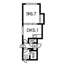 間取図画像 1DK