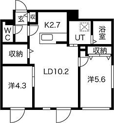 間取図画像 2LDK