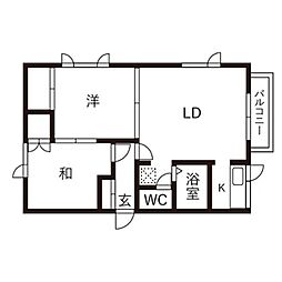 間取図画像 2LDK