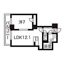 CASA・VILLAGE  ｜ 北海道札幌市豊平区平岸一条8丁目（賃貸マンション1LDK・7階・40.15㎡） その2