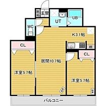 ドエル ヨッシ 南7  ｜ 北海道札幌市白石区南郷通7丁目北（賃貸マンション2LDK・3階・55.48㎡） その2