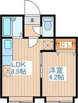 北海道札幌市南区澄川二条3丁目(賃貸アパート1LDK・3階・24.91㎡)の写真 その2