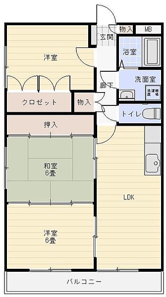 メゾンソレイユ 405｜鳥取県米子市車尾4丁目(賃貸マンション3LDK・4階・70.00㎡)の写真 その2