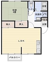 タウンハタガサキ　A 103 ｜ 鳥取県米子市旗ヶ崎6丁目9番9号（賃貸アパート1LDK・1階・40.60㎡） その2