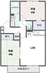 ファミール・U 2LDKの間取図画像