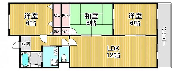 デュラールモリタ ｜大阪府大阪市西淀川区姫島2丁目(賃貸マンション3LDK・4階・63.00㎡)の写真 その2