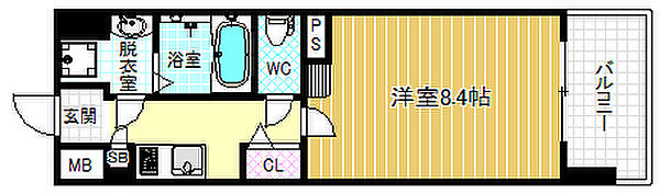 ビバーチェ鷺洲 507｜大阪府大阪市福島区鷺洲3丁目(賃貸マンション1K・5階・27.00㎡)の写真 その2