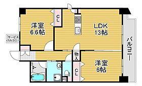 ヴィラッセ福島  ｜ 大阪府大阪市福島区鷺洲3丁目（賃貸マンション2LDK・7階・59.84㎡） その2