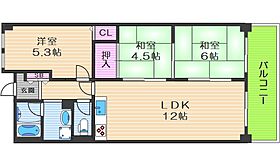 アメニティ吉野  ｜ 大阪府大阪市福島区吉野3丁目（賃貸マンション3LDK・6階・54.55㎡） その2