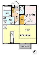 レグルス8 205 ｜ 宮崎県宮崎市吉村町（賃貸アパート1LDK・2階・35.30㎡） その2