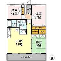 ラーバンハイツ 203 ｜ 宮崎県宮崎市高洲町（賃貸マンション3LDK・2階・66.24㎡） その2