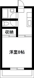 シャトレ5 1Kの間取図画像