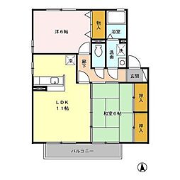間取図画像 2LDK