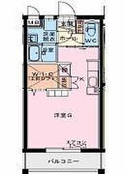 Lutoriine 1階ワンルームの間取り