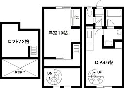 フローラII 1階1LDKの間取り