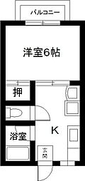 間取図画像 1K