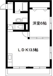 K・Tビル 1LDKの間取図画像