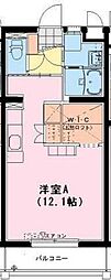 AXIA ワンルームの間取図画像