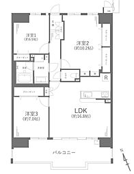 プレヴィオ橋本 3LDKの間取図画像