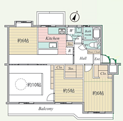 間取図画像 3LDK