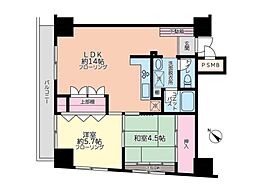 ダイアパレス鶴見第2 2LDKの間取図画像