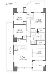 ヴィスタージュ横濱東寺尾 4LDKの間取図画像