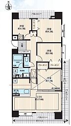 シティ能見台つどいの街壱番館 4LDKの間取図画像