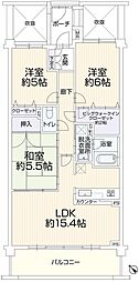 クレストフォルム本郷台サウスステージ 3LDKの間取図画像