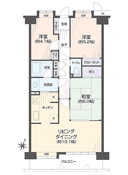間取りを拡大表示