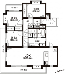 ベルヴィル瀬谷 3LDKの間取図画像