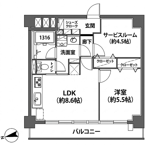 間取りを拡大表示