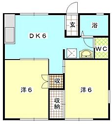間取図画像 2DK