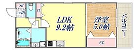 ワコーレルーミ東川崎  ｜ 兵庫県神戸市中央区東川崎町6丁目（賃貸アパート1LDK・2階・35.14㎡） その2