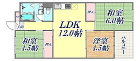 夢野ハイタウン3号棟  ｜ 兵庫県神戸市兵庫区菊水町10丁目（賃貸マンション3LDK・4階・61.32㎡） その2