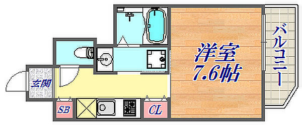 レジデンス三宮東グルーブ ｜兵庫県神戸市中央区南本町通5丁目(賃貸マンション1K・1階・25.70㎡)の写真 その2