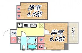 エステムコート神戸県庁前4グランディオ  ｜ 兵庫県神戸市中央区下山手通7丁目（賃貸マンション1K・6階・20.60㎡） その2