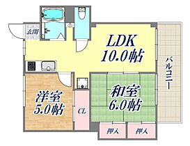 中山手通7丁目南マンション4棟（南風台マンション）  ｜ 兵庫県神戸市中央区中山手通7丁目（賃貸マンション2LDK・2階・47.53㎡） その2