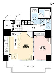 プレサンスジェネ千種内山2 1LDKの間取図画像