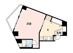 アーバンキャビン ワンルームの間取図画像