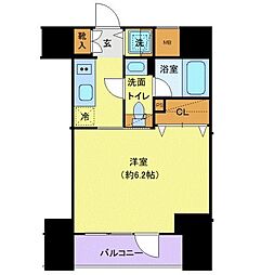 SYForme大森 1Kの間取図画像