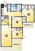 コルザ奥沢II 303 ｜ 東京都世田谷区奥沢2丁目1-10（賃貸マンション3LDK・5階・70.65㎡） その2