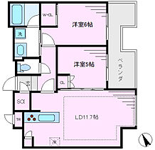 大崎ガーデンレジデンス  ｜ 東京都品川区西品川1丁目（賃貸マンション2LDK・10階・57.89㎡） その2