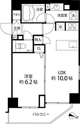 麻布十番レジデンス 1LDKの間取図画像