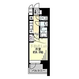 プレサンス大国町アドロッソ 10階1Kの間取り