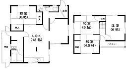 湖南市宮の森法人社宅用借家 4LDKの間取り