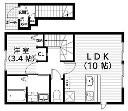 グッドライフステージ富士見台 1LDKの間取図画像