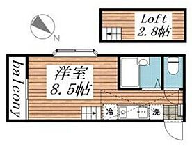 ハイムシブヤ  ｜ 東京都小平市花小金井6丁目（賃貸アパート1R・2階・18.00㎡） その2