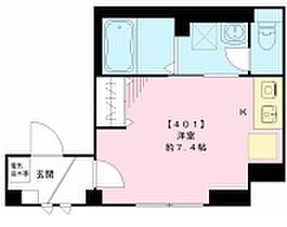 クレタハウス  ｜ 東京都立川市錦町1丁目（賃貸マンション1R・4階・22.86㎡） その2