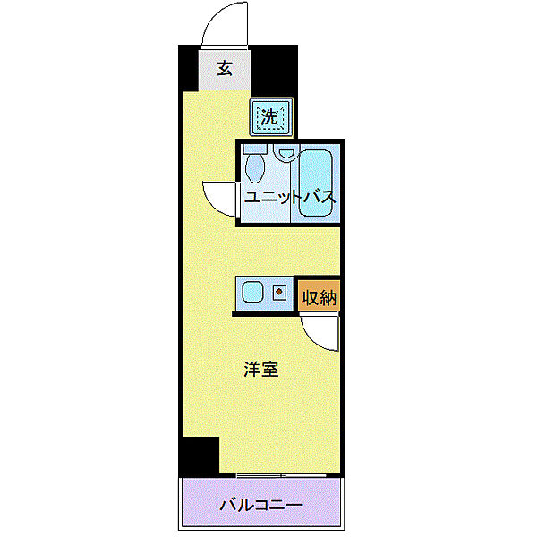 メゾン・ド・コンテス 311｜東京都立川市錦町1丁目(賃貸マンション1R・3階・18.25㎡)の写真 その4