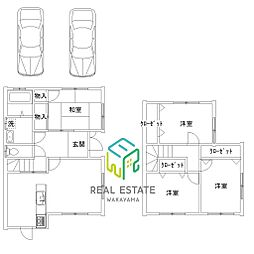 JR和歌山線 下井阪駅 徒歩12分の賃貸一戸建て 1階4LDKの間取り